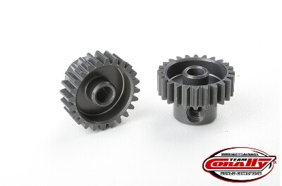Team Corally - 48 DP Pinion - Short - Hard Anodised Aluminium - 24T - 3.17mm as afbeelding