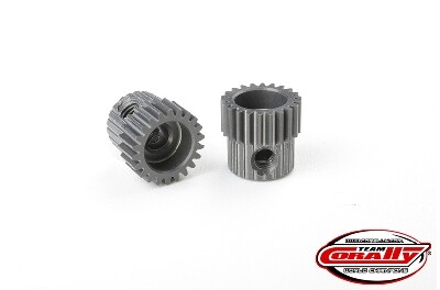 Team Corally - 64 DP Pinion - Short - Hard Anodised Aluminium - 22T - 3.17mm as afbeelding