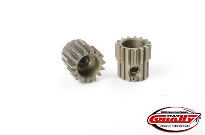 Team Corally - 48 DP Pinion - Short - Hardened Steel - 15T - 3.17mm as afbeelding