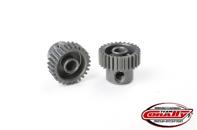 Team Corally - 64 DP Pinion - Short - Hard Anodised Aluminium - 27T - 3.17mm as afbeelding