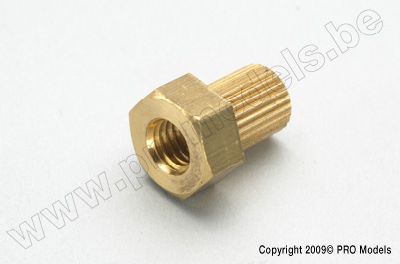 Kruiskoppeling adapter met 1/4-28UNF schroefdraad afbeelding