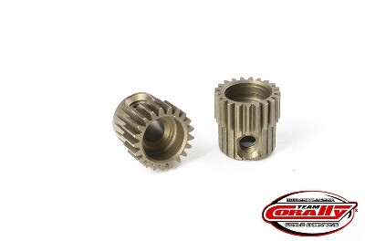 Team Corally - 64 DP Pinion - Short - Hardened Steel - 21T - 3.17mm as afbeelding