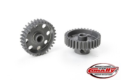 Team Corally - 48 DP Pinion - Short - Hard Anodised Aluminium - 32T - 3.17mm as afbeelding