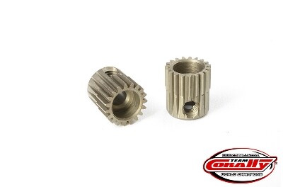 Team Corally - 64 DP Pinion - Short - Hardened Steel - 19T - 3.17mm as afbeelding