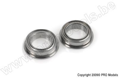 Kogellager Chrome, Metalen dichting , 2X5X1,5 Flanged - MF52, (2 st) afbeelding