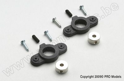 Vliegtuig wielafdekkingskap bevestiging 3.5mm (2st) afbeelding