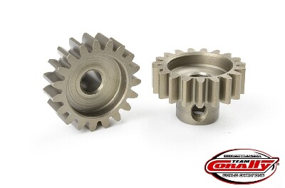 Team Corally - Mod 1.0 Pinion - Short - Hardened Steel - 20T - 5mm as afbeelding