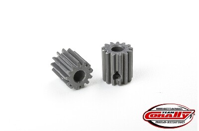 Team Corally - 48 DP Pinion - Short - Hard Anodised Aluminium - 13T - 3.17mm as afbeelding