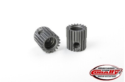 Team Corally - 64 DP Pinion - Short - Hard Anodised Aluminium - 19T - 3.17mm as afbeelding