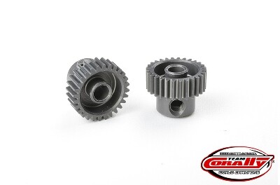 Team Corally - 64 DP Pinion - Short - Hard Anodised Aluminium - 28T - 3.17mm as afbeelding