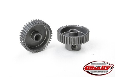 Team Corally - 64 DP Pinion - Short - Hard Anodised Aluminium - 37T - 3.17mm as afbeelding