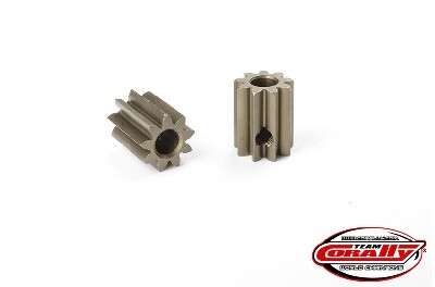 Team Corally - Mod 0.6 Pinion - Short - Hardened Steel - 9T - 3.17mm as afbeelding
