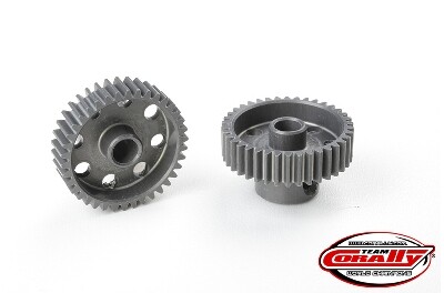 Team Corally - 64 DP Pinion - Short - Hard Anodised Aluminium - 38T - 3.17mm as afbeelding