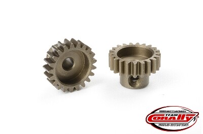 Team Corally - Mod 0.6 Pinion - Short - Hardened Steel - 21T - 3.17mm as afbeelding