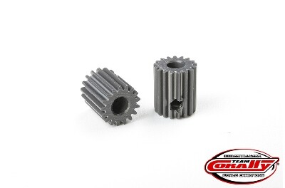 Team Corally - 64 DP Pinion - Short - Hard Anodised Aluminium - 17T - 3.17mm as afbeelding