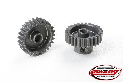 Team Corally - 48 DP Pinion - Short - Hard Anodised Aluminium - 27T - 3.17mm as afbeelding