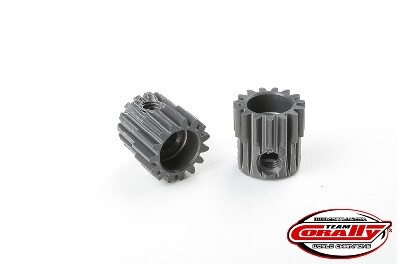 Team Corally - 48 DP Pinion - Short - Hard Anodised Aluminium - 15T - 3.17mm as afbeelding