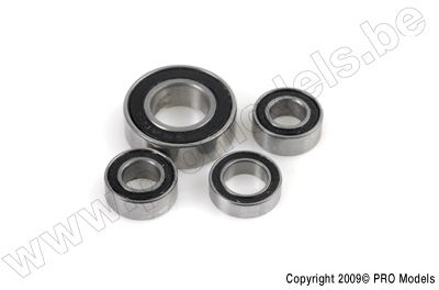 Kogellager Ceramisch met Rubber dichting, 5X10X4C - MR105-2RS/C, (2 st) afbeelding