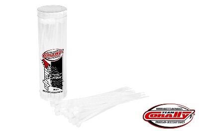 Team Corally - Tie Wraps - White - 2.5x100mm - 50pcs afbeelding