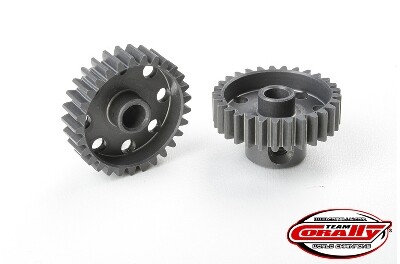 Team Corally - 48 DP Pinion - Short - Hard Anodised Aluminium - 29T - 3.17mm as afbeelding
