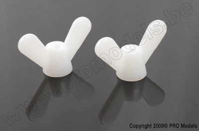 Vleugelmoer, M4, Nylon (2st) afbeelding