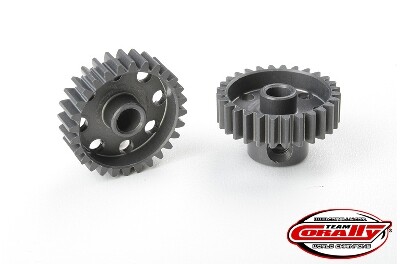 Team Corally - 48 DP Pinion - Short - Hard Anodised Aluminium - 28T - 3.17mm as afbeelding