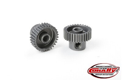 Team Corally - 64 DP Pinion - Short - Hard Anodised Aluminium - 30T - 3.17mm as afbeelding