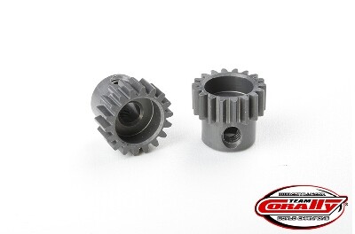 Team Corally - 48 DP Pinion - Short - Hard Anodised Aluminium - 18T - 3.17mm as afbeelding
