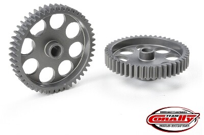 Team Corally - 48 DP Pinion - Short - Hard Anodised Aluminium - 48T - 3.17mm as afbeelding