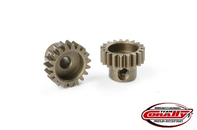 Team Corally - Mod 0.6 Pinion - Short - Hardened Steel - 19T - 3.17mm as afbeelding