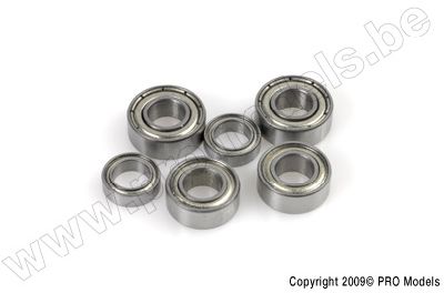 Kogellager Chrome, Metalen dichting, 3X7X2 - MR683, (2 st) afbeelding