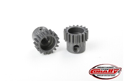 Team Corally - 48 DP Pinion - Short - Hard Anodised Aluminium - 17T - 3.17mm as afbeelding