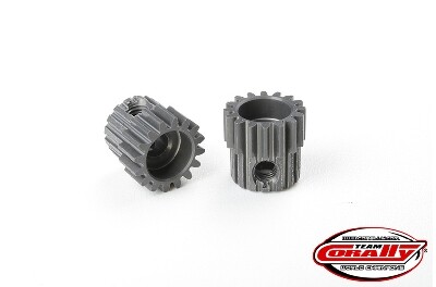 Team Corally - 48 DP Pinion - Short - Hard Anodised Aluminium - 16T - 3.17mm as afbeelding