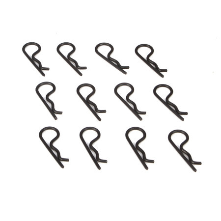 Body Clips, Black (12) 22/22-4 (TLR8202) afbeelding
