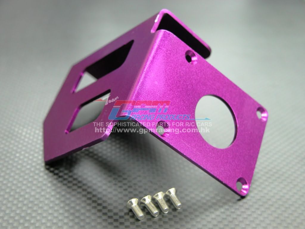 Alloy fuel tank protector with screws - Blauw afbeelding
