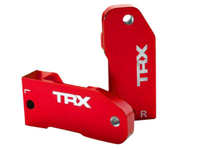 Caster blocks, 30-degree, red-anodized 6061-t6 aluminum (left & right) afbeelding