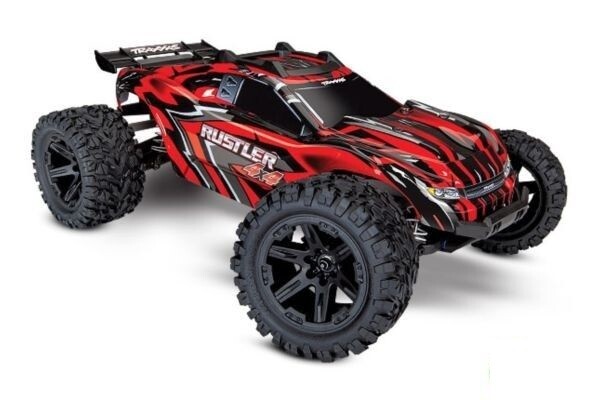 Traxxas Rustler 4x4 truggy RTR - Rood