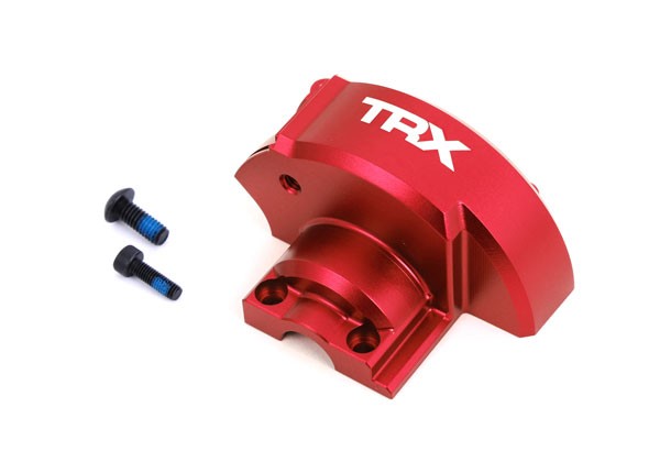Traxxas - Cover, gear (red-anodized 6061-T6 aluminum) (TRX-10287-RED) afbeelding