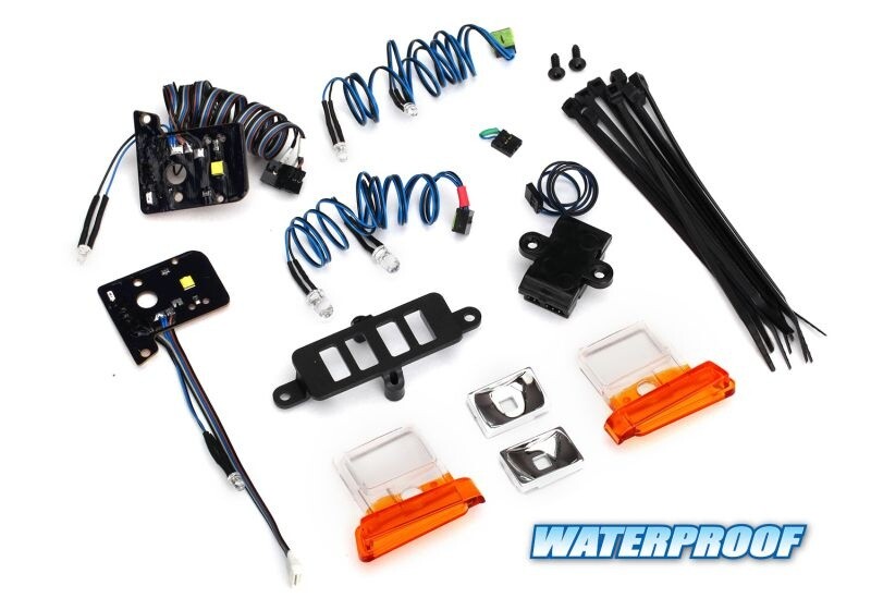 Traxxas LED light set (contains headlights, tail lights, side marker lights, & distribution block) (fits #8010 body) (TRX-8036)