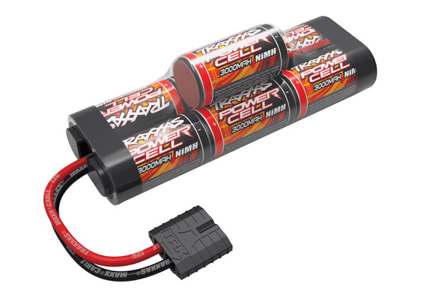 Traxxas NiMH 8,4 volt 3000mah met bobbel & Traxxas ID stekker afbeelding