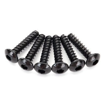 Screws, 2.6x12mm button-head, self-tapping (hex drive) (6) (TRX-8299) afbeelding