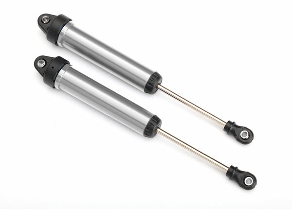 Shocks, GTR, 160mm, silver aluminum (rear, no thread) (2) (TRX-8461) afbeelding