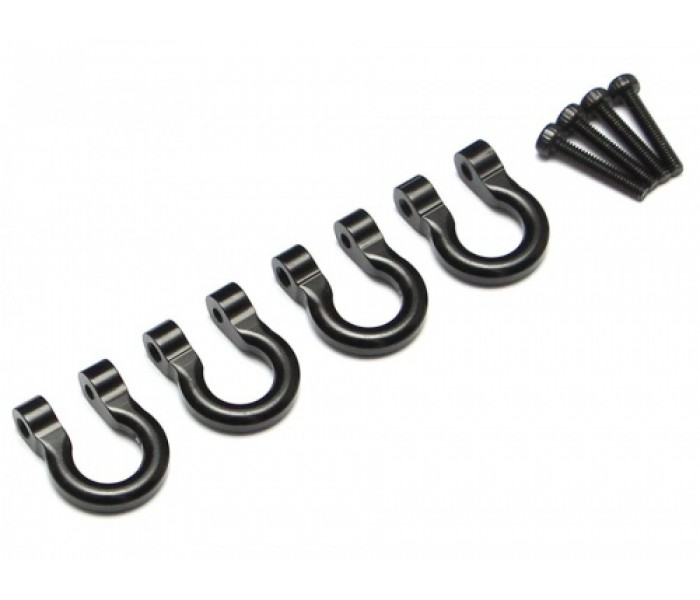 Aluminum Towing Hook for RC Crawler (4) Black