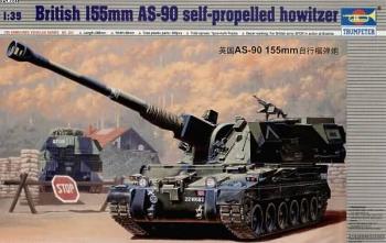 Trumpeter 1/35 British 155mm AS-90 Self-propelled Howitzer afbeelding