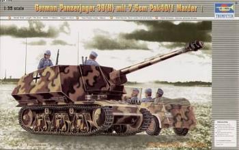 Trumpeter 1/35 German Panzerjager 39(H) mit 75mm Pak40/3 Marde afbeelding
