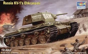 Trumpeter 1/35 Russia KV-1 Ehkranami afbeelding