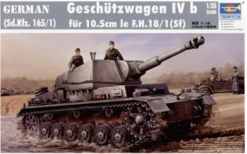 Trumpeter 1/35 Geschutzwagen Ivb Sd.Kfz.165/1 with 10.5cm le FH18/1 (Sf) Gun afbeelding