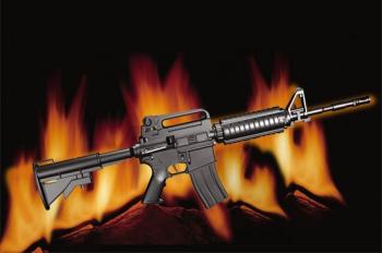 Trumpeter 1/3 AR15/M16/M4 FAMILY-M4 RIS afbeelding
