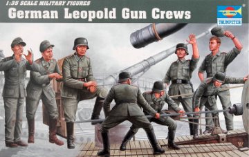 Trumpeter 1/35 Deutsche Artillerie Besatzung für Leopold afbeelding