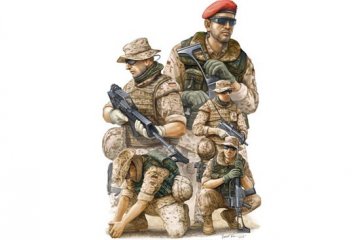 Trumpeter 1/35 Modern German ISAF Soldiers in Afghanist afbeelding